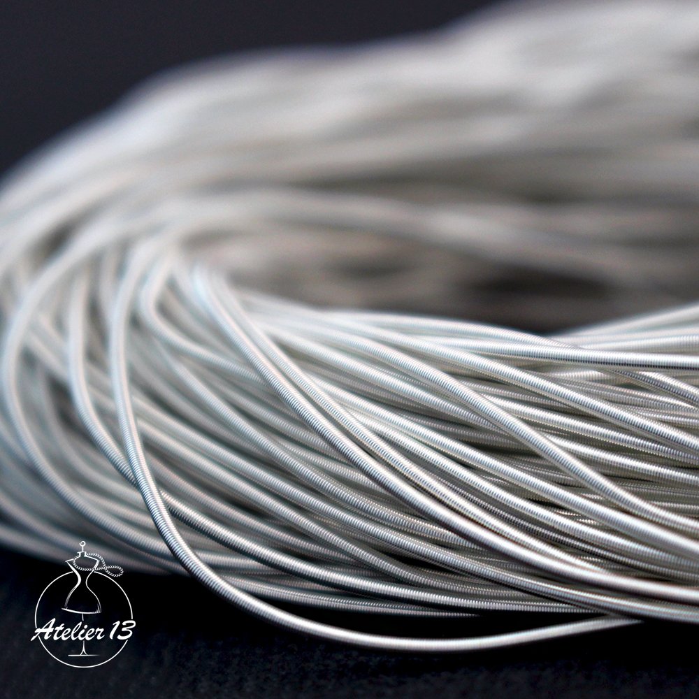 Bajorek do haftu miękki, 0,5 mm, "Białe srebro matowy”, 5 g